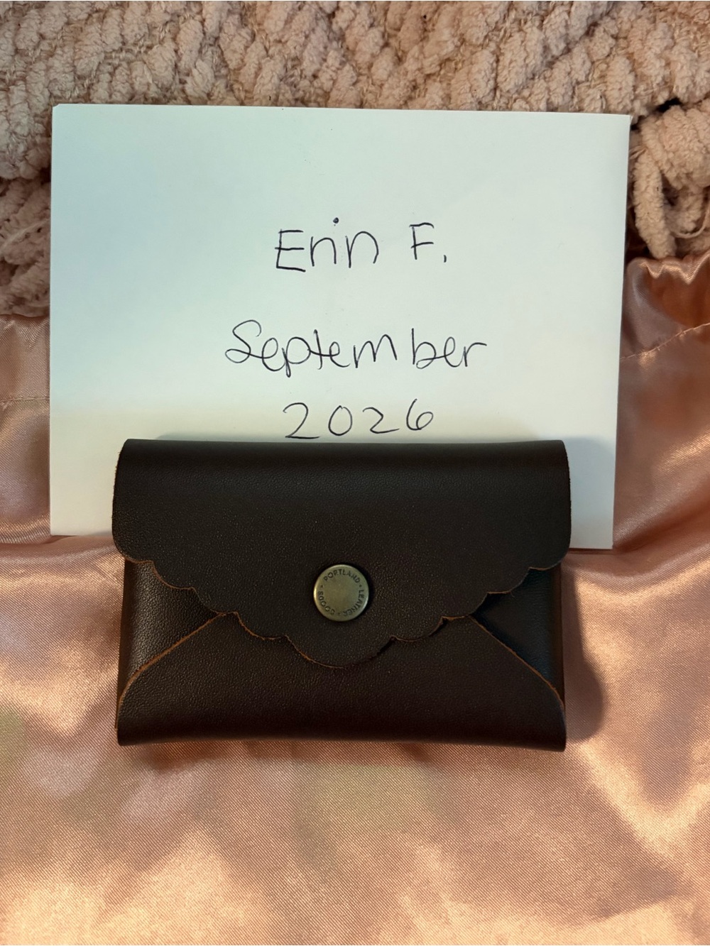 Portland Leather Grizzly Daisy Plus Wallet - NWOT
